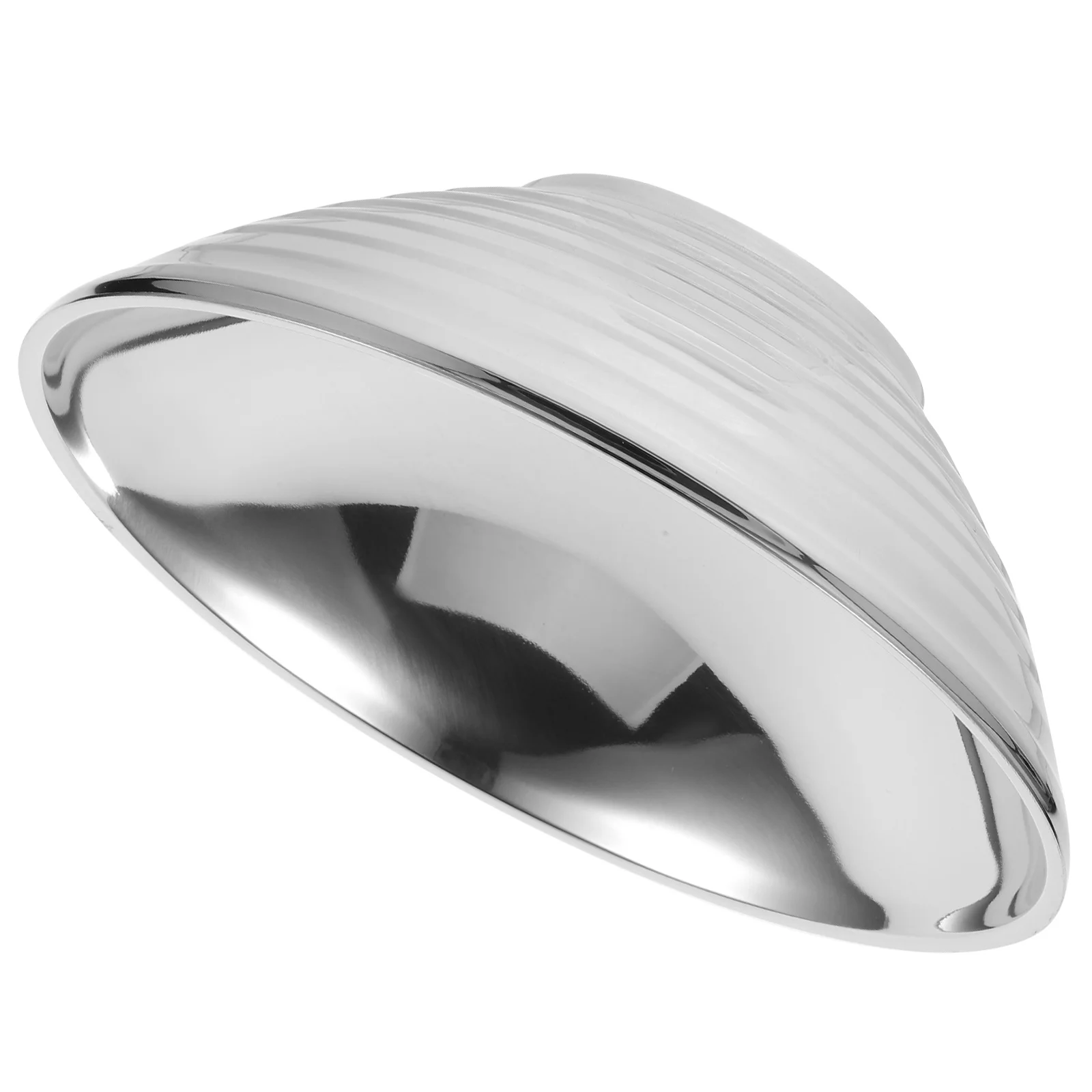 Cuenco de acero inoxidable 304, cuenco de Metal con borde liso, multifunción, para Ramen, fideos, sopa, ensalada, para cocina y hogar