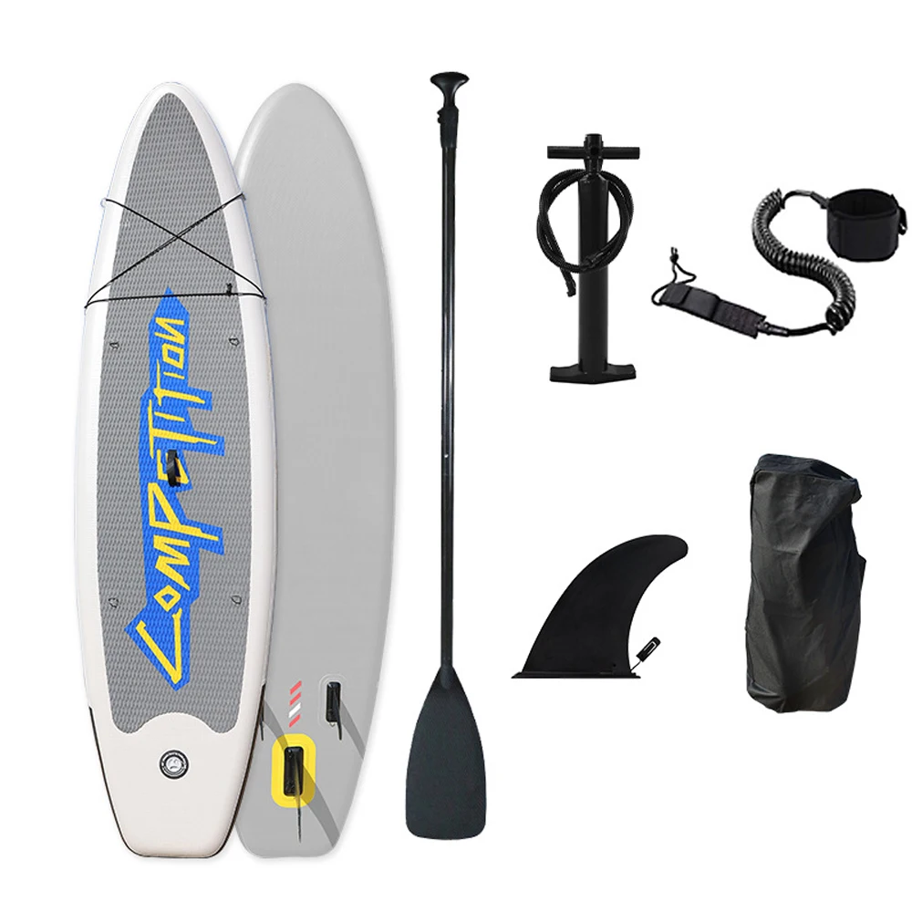 Inflatable Stand-Up Surfboard Seaside Beach Water-skiing Surfboard Pulp Board Water Sport PVC Surfing Paddle Board Sap SUP Board