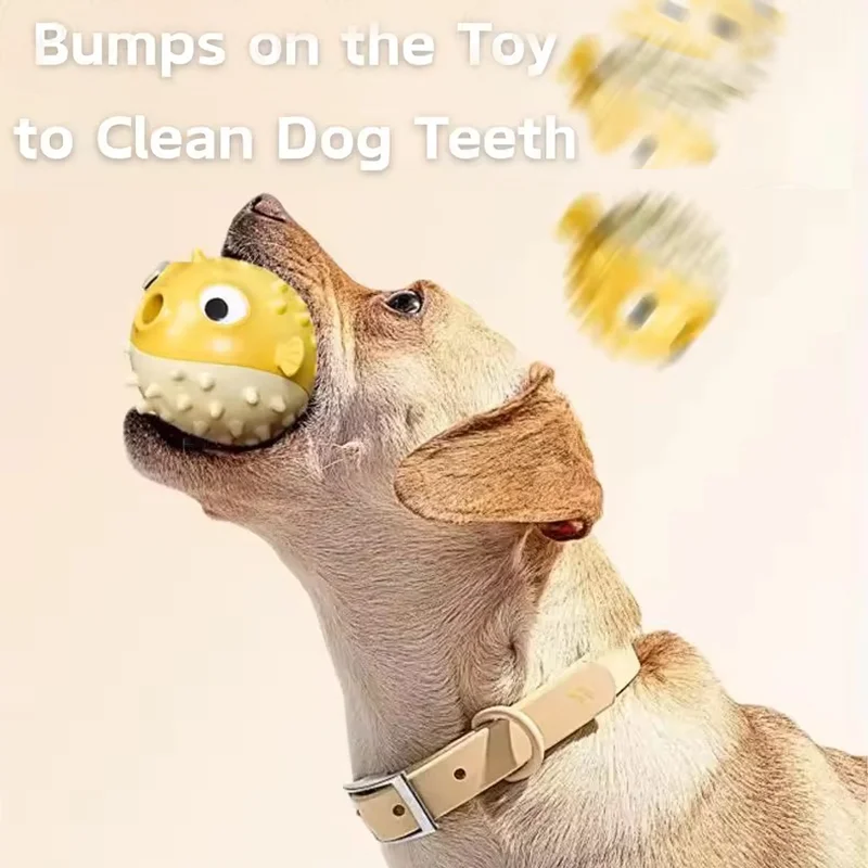 Bouncing Fish Dog Toy Built In - đánh giá và giá Rubber Treat Dispensing Dog Toy
