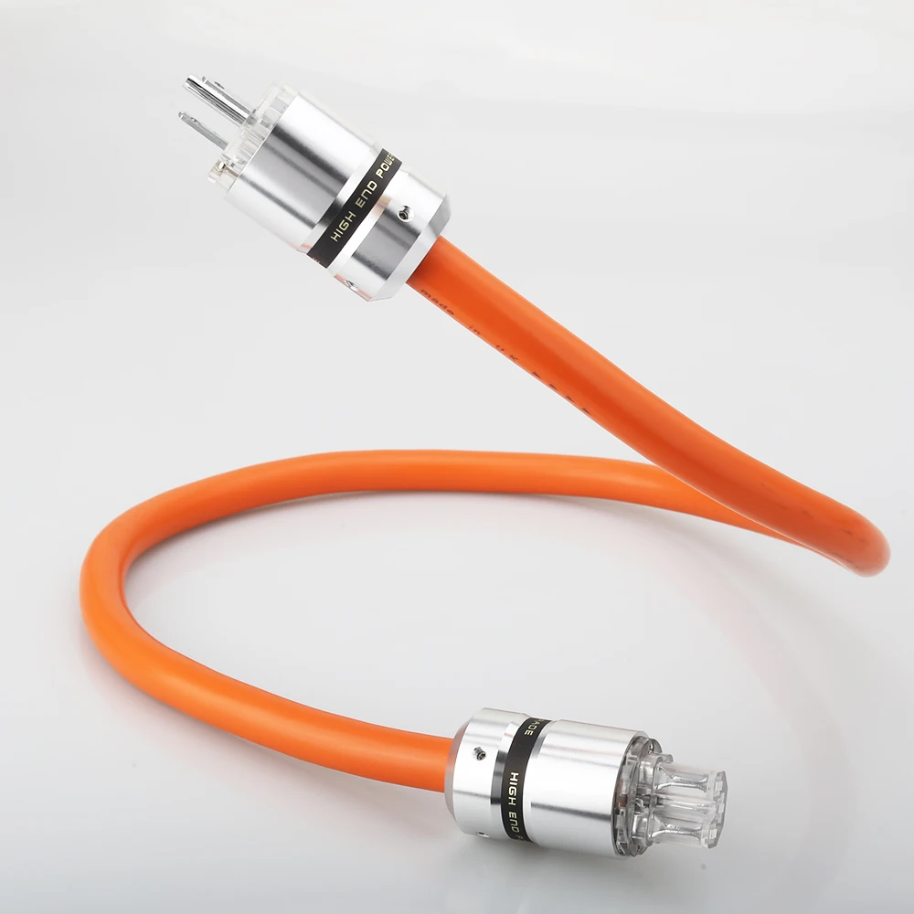

p113 5N OFC Pure Copper European standard Power Connector EU Schuko Cord HIFI