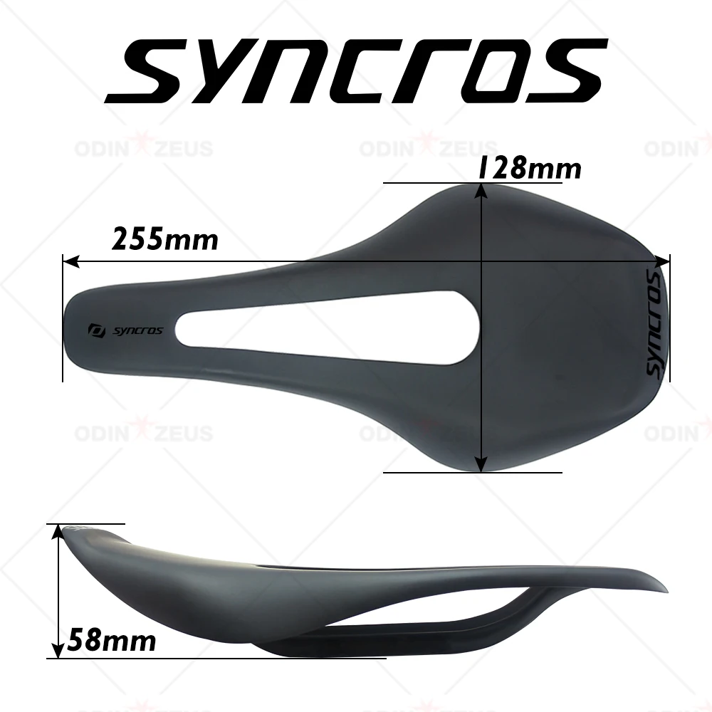 Syncros Full Carbon Fiber Bike Prologo Saddle MTB Road/Mountain Fold Bicycle Comfort Saddle Cushion 255*128mm Cycing Parts