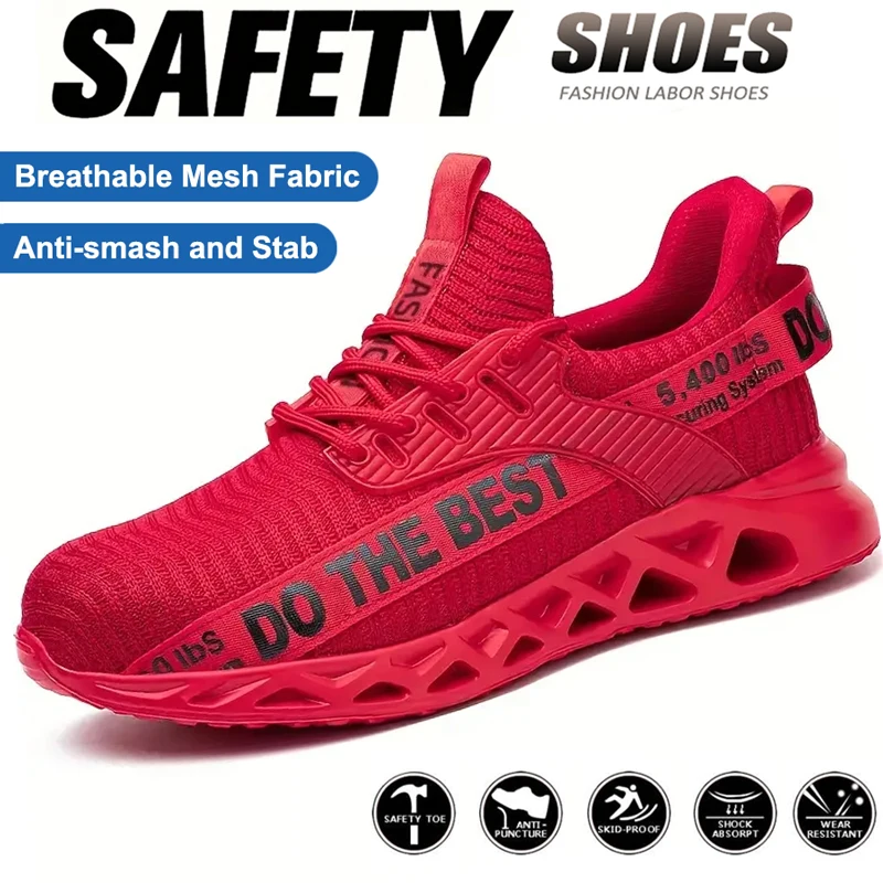 Sicherheit Schutz Bergbau Stiefel Männer Stahl Kappe Sicherheits Schuhe Anti-smash Anti-punktion Funktion Arbeit Schuhe Mode Mehrfarbig