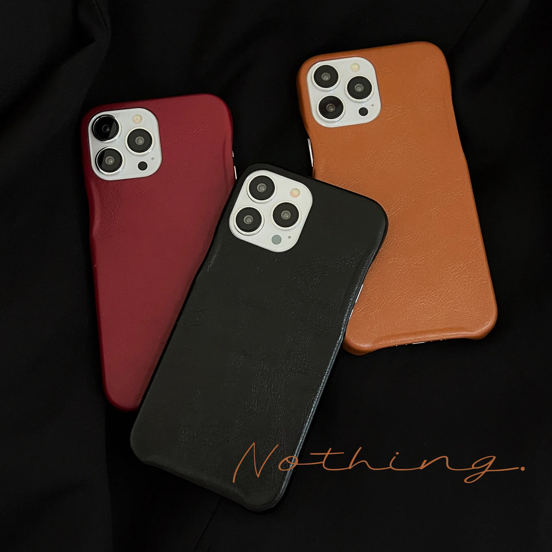 

Litchi Grain Leather Phone Case For iPhone 13 11 12 Pro Max XR X XS Max Back Cover