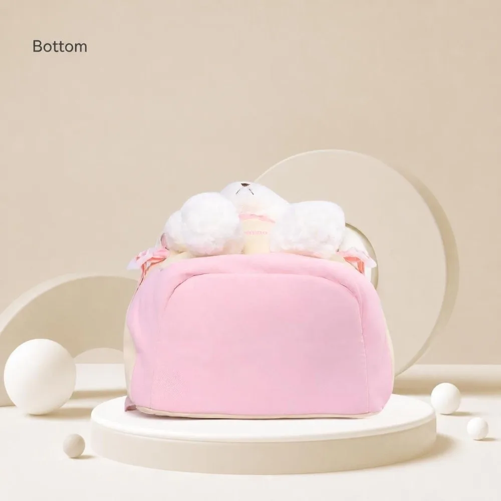Sweet 3D Cute Bear Backpack Waterproof Lightweight Student Schoolbag Oxford Cloth Versatile School Backpack Children,teenagers