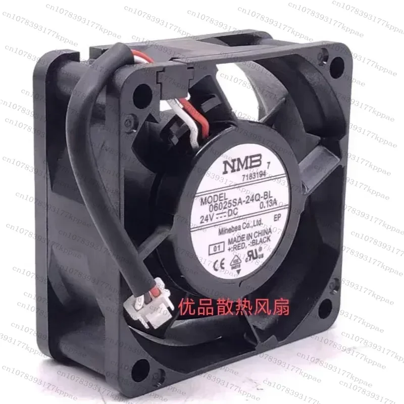 1PCS for NMB 06025SA-24Q-BL 24V 0.13A Cooling Fan for Yaskawa 1.3KW Bus Driver Original Replacement