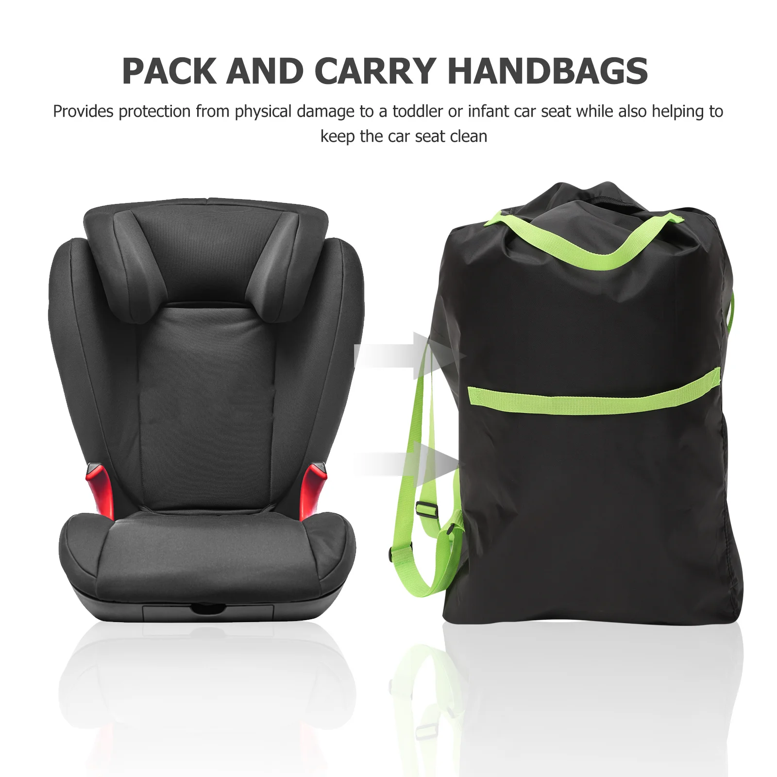 

Double Bag For Airplane Baby Storage Cover Durable Oxford Cloth Water Resistant Easy Clean Gate Check Travel Seat