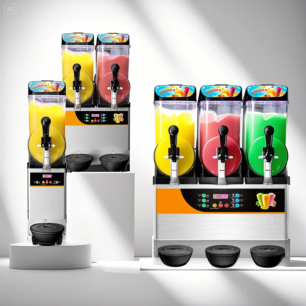 

Коммерческая машина для таяния снега BAILETON, многофункциональная, с 3 емкостями, для приготовления снежного леда/слякоти