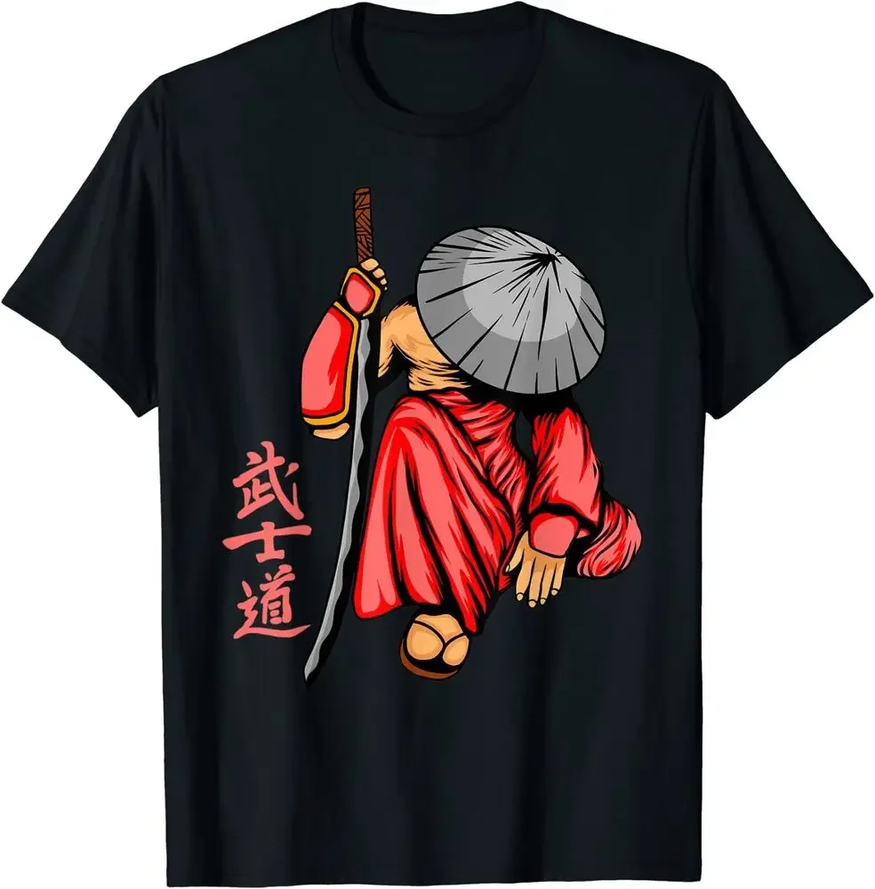 O-Neck Summer Short Sleeve Casual Mens T-shirt  Mythos Bushido Ronin Japanese Samurai T-Shirt 100% Cotton Size S-5XL harajuku