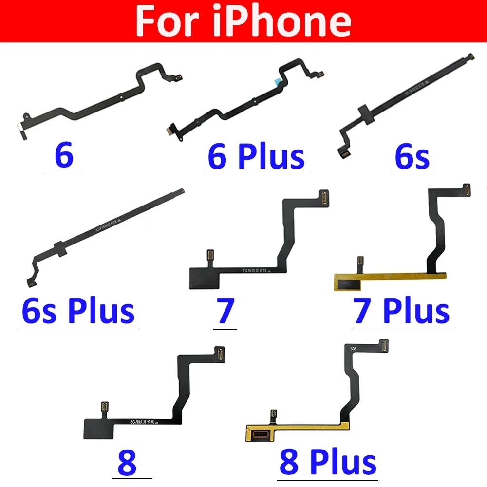 Fingerprint Touch ID Home Button Mainboard Flex Cable For iPhone 6 6G 6S 7G 7 8G 8 Plus 6P 7P 8P Main Board Connector Flex Cable