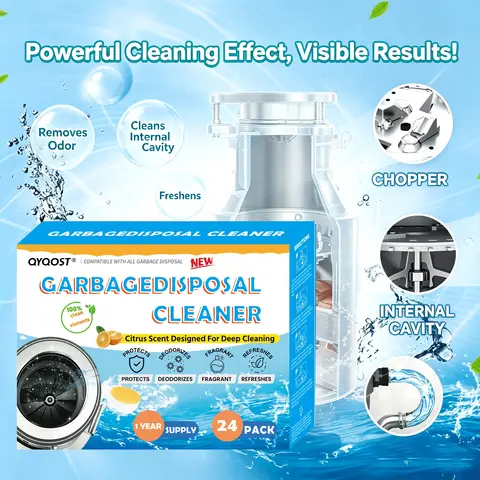 Family Daily Use Garbage Disposal Deodorizer Cleaner Pods, Ideal for Home Kitchen Waste Disposer Regular Maintenance