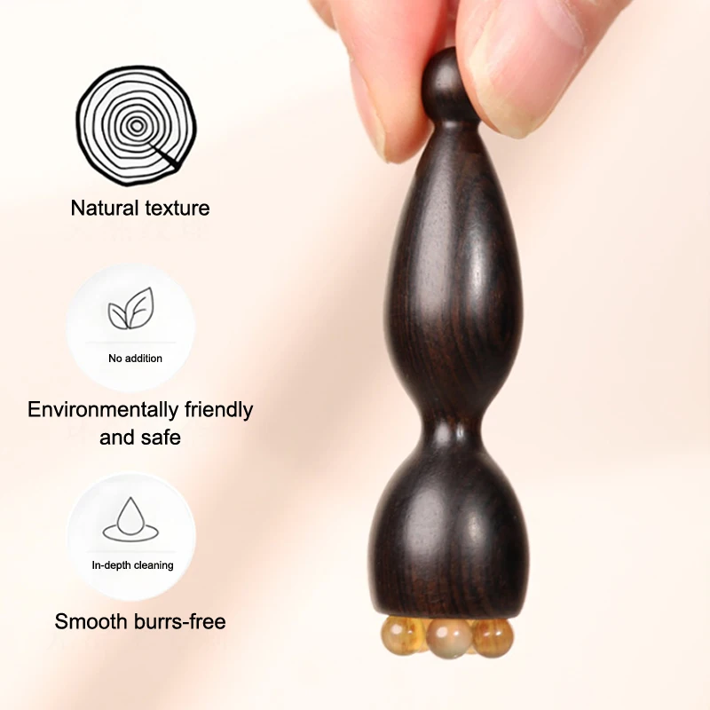 Palos de masaje para el cuidado de la piel de la cara Gua Sha de resina, masajeador con forma de semilla de loto, herramienta de fisioterapia Facial, herramientas de masaje de cara suave