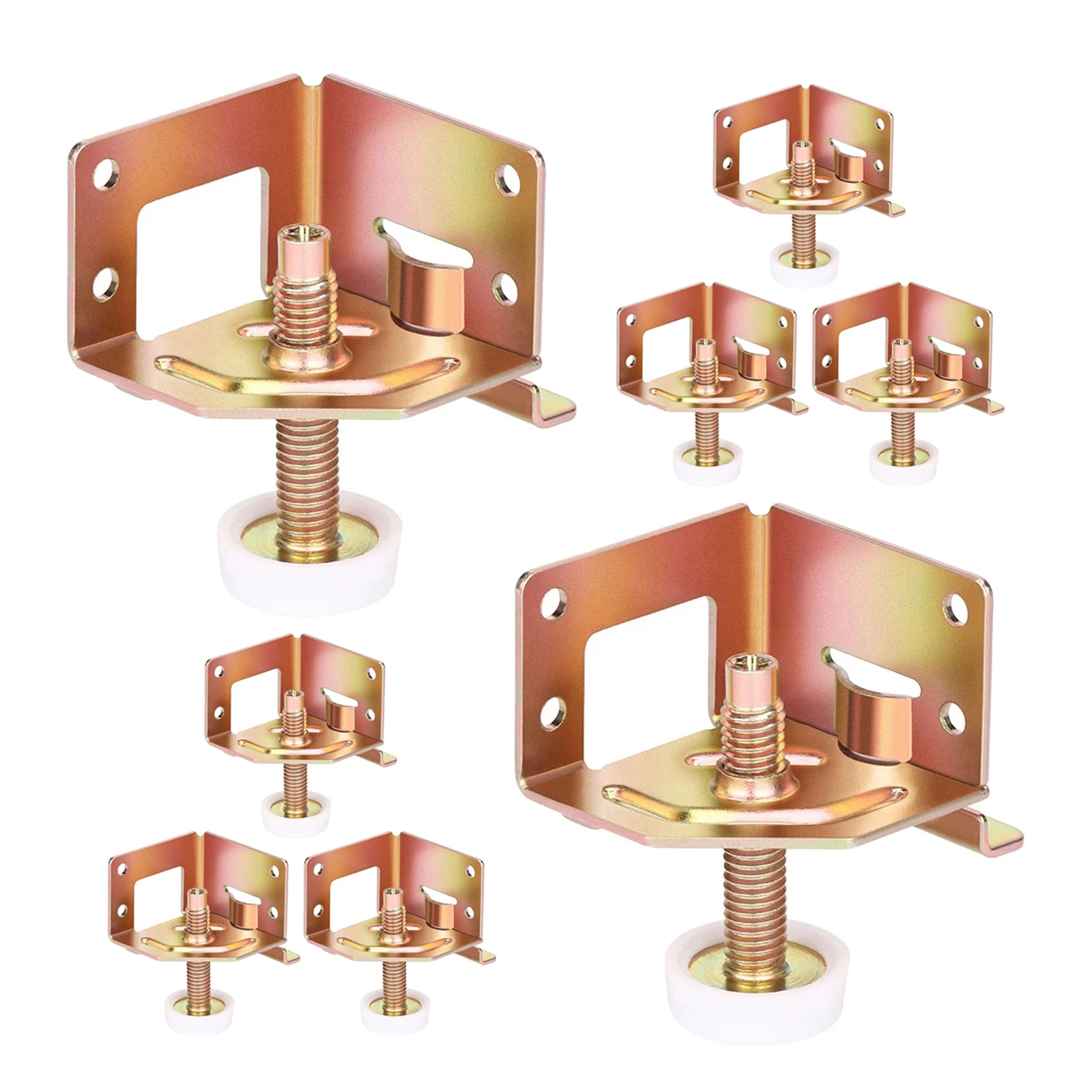 

8Pcs Furniture Leveling Feet Adjustable Heavy Duty Table Levelers for Cabinets Desks Home Office Workshop Stable Height Adjuster