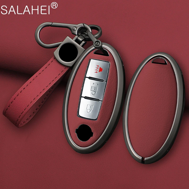 Car Key Case Cover For Nissan Rogue XTrail T32 T31 Qashqai J11 J10 Kicks Tiida Pathfinder Murano Juke Versa Note For Infiniti