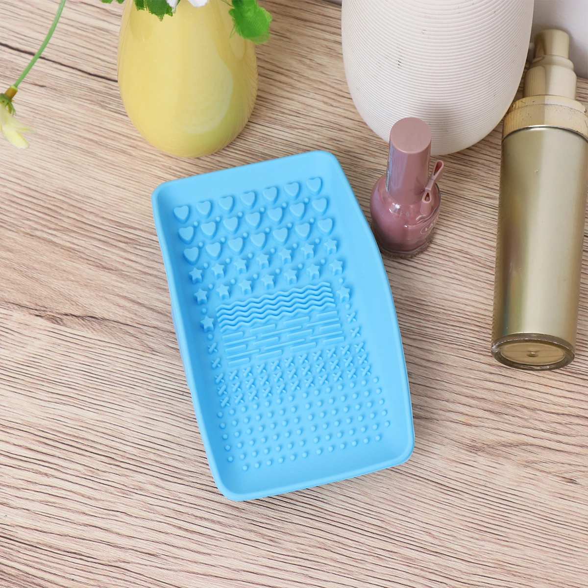 シリコーンクリーニングパッドブラシメイクアップツール洗濯マットブラシメイクアップクリーナーリムーバー