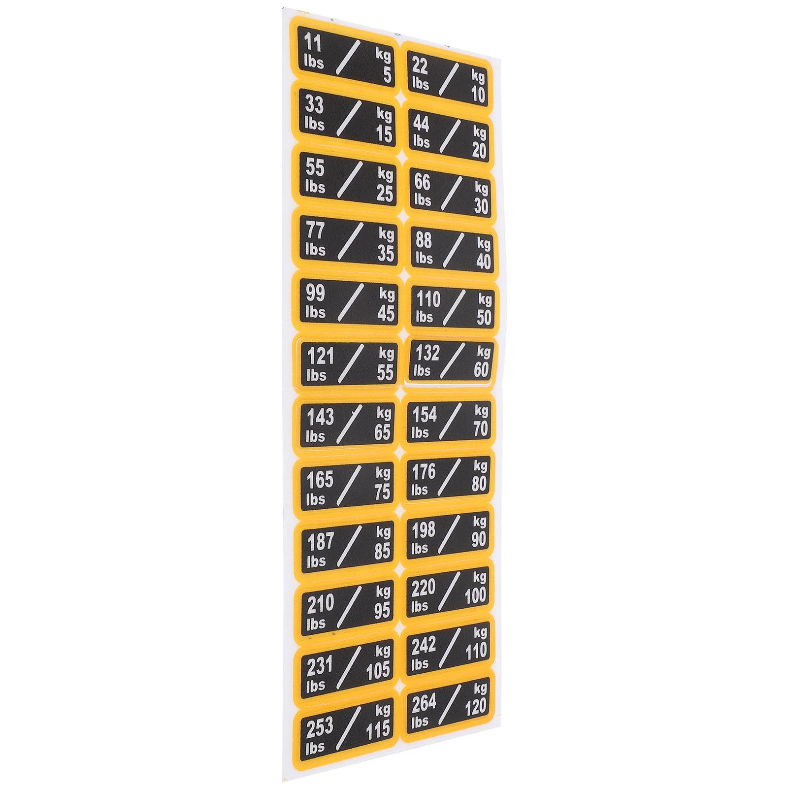 

Fitness Equipment Stickers Multipurpose Label Self-adhesive Weight Decal Tags Labels Gym Accessories