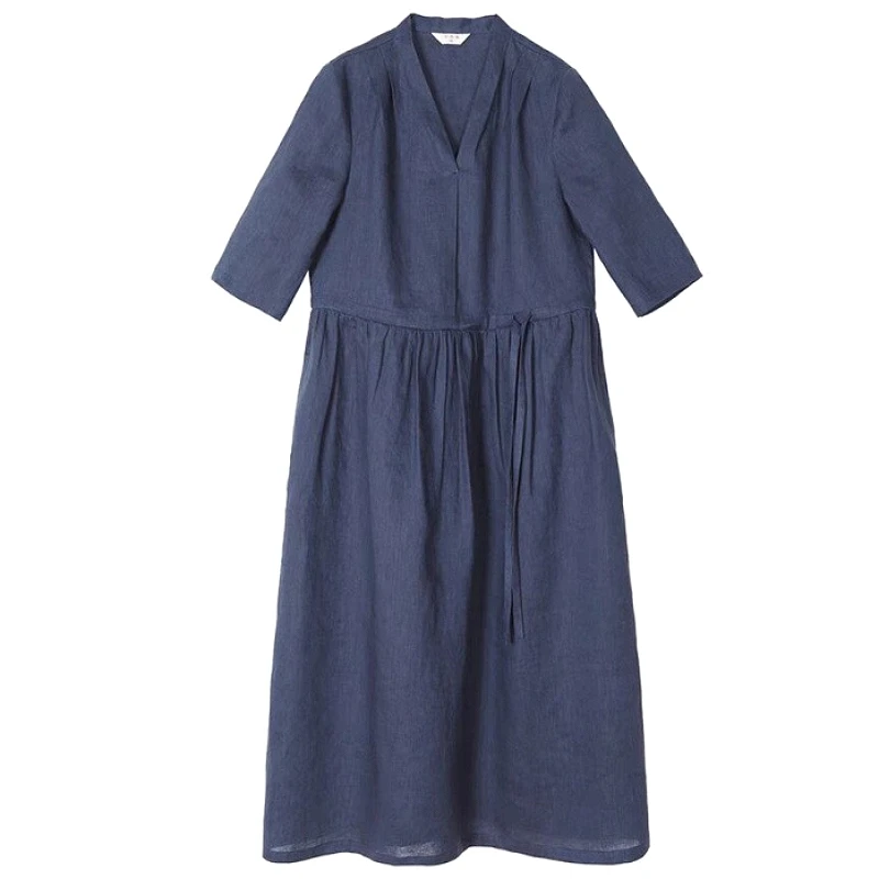 

Women Long Dress Dresses High Waist Vestidos Y2k Streetwear V Neck Half Sleeve Slim Fit Elegant Splice Party Night Work Spring