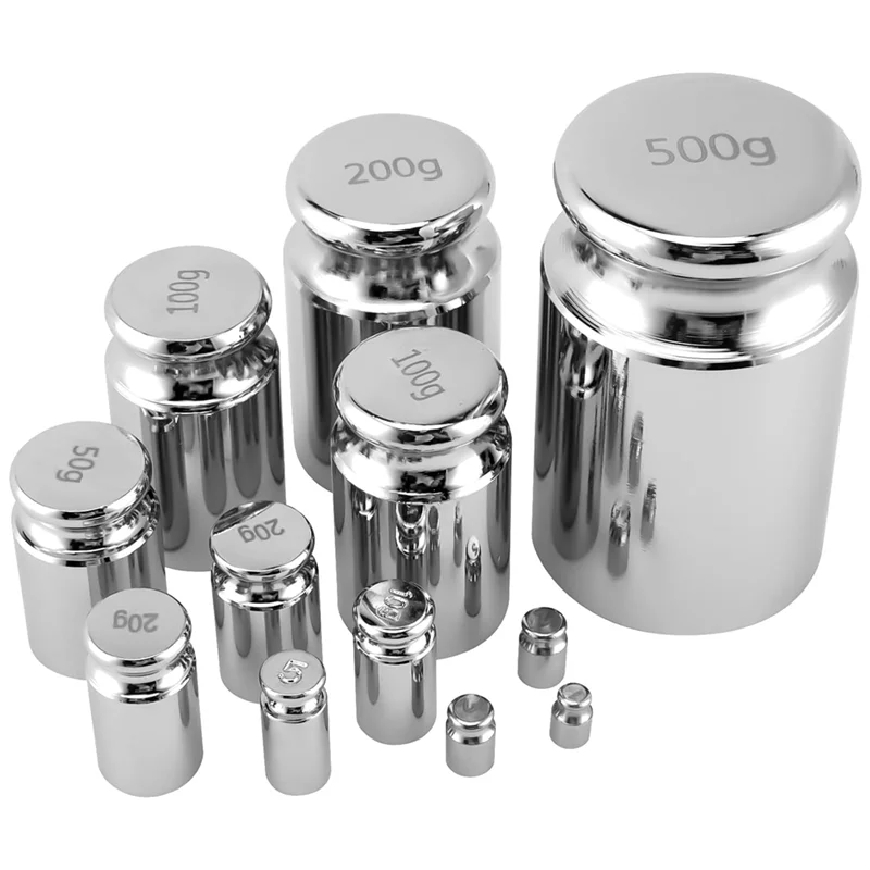 Pesas de calibración AT51-Steel, kit de pesas de calibración de báscula con caja de almacenamiento