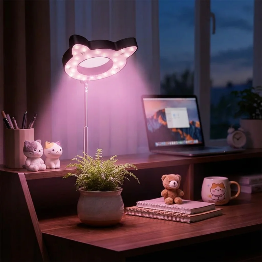 

USB-Powered Indoor Plant Grow Light with Telescopic Rod , Adjustable Brightness, Auto Timer (2/4/8H), Perfect for Small Plants