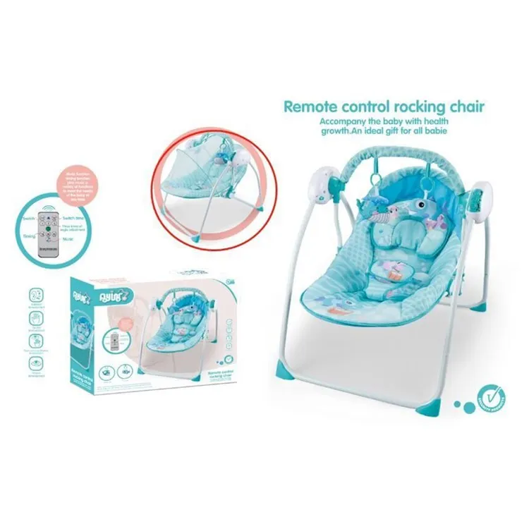 Modern Baby Electric Rocking Chair Cradle Remote Control Swing Comfort Recliner Bed Plastic Material Increased Rocking for Sleep