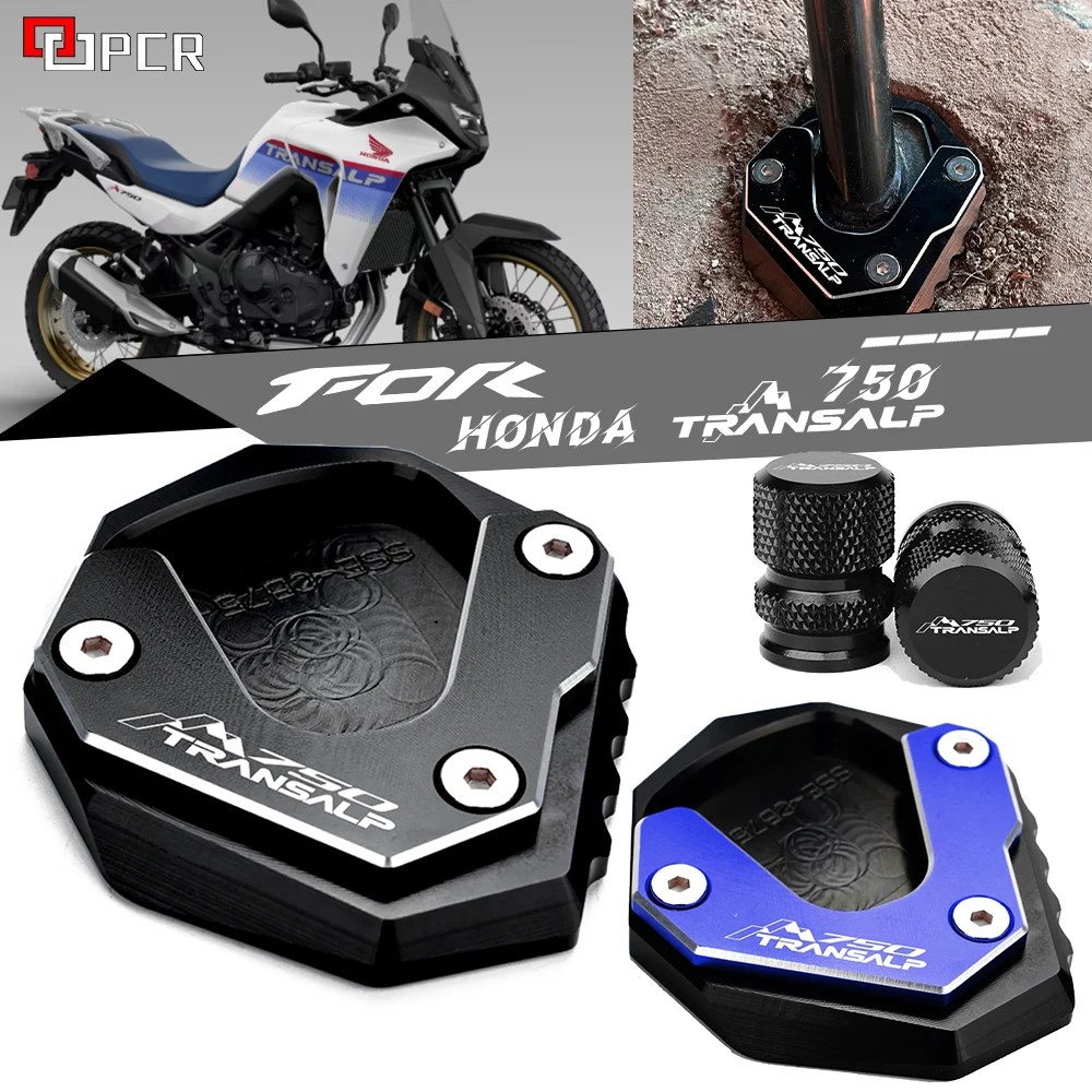 

For HONDA TRANSALP 750 2023 XL750 XL 750 Motorcycle Accessories Kickstand Foot Side Stand Enlarger Pad TRANSALP XL750