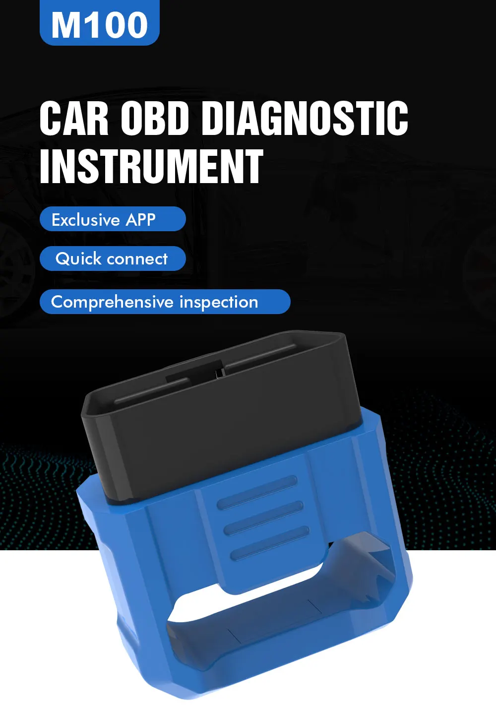 

M100 OBDII ELM327 Bluetooth 4.0 OBD2 Auto Diagnostic Scanner for iOS Android Car Code Reader V1.5 25k80 Automotive Tool