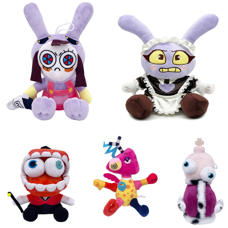 Novidade 2026: Brinquedos de Pelúcia Digitais Incríveis - Bonecos de Pelúcia de Palhaço de Circo e Coelho, Brinquedos de Pelúcia Temáticos, Presente para Crianças e Adultos