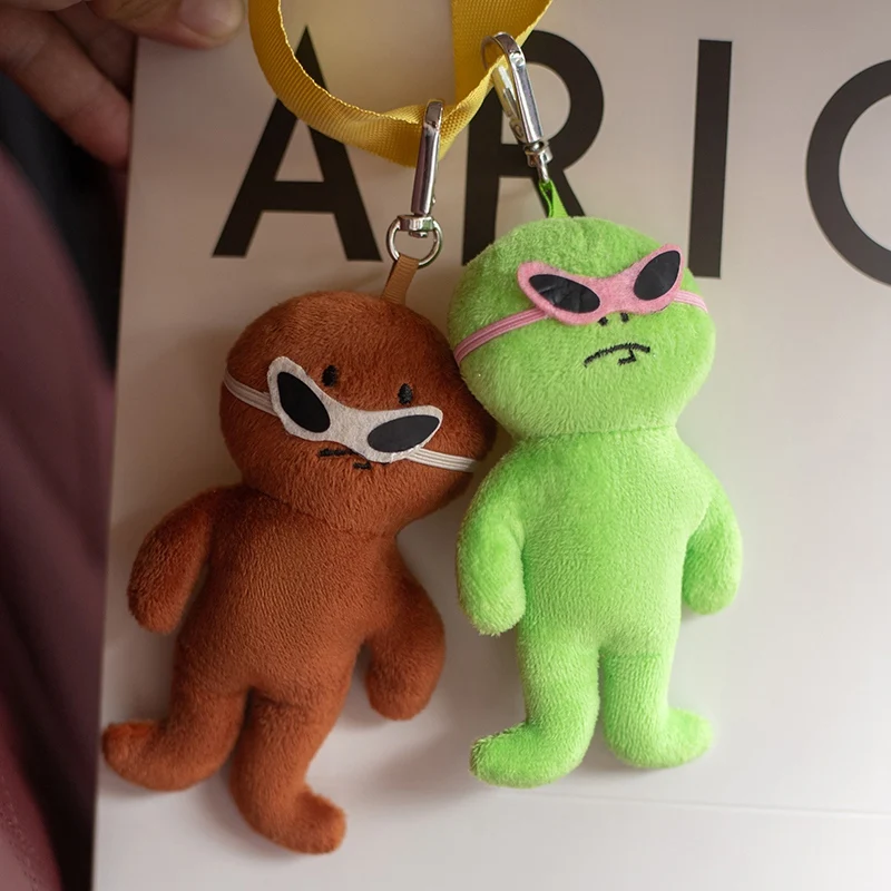 Korea Ins Funny Expression Alien Plush Pendant 6 Colors Alien Keychain Star Chasing Gift Same Alien Pendant Style As Celebrity