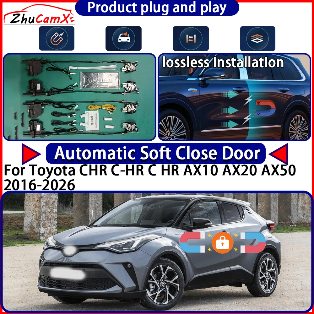 

Door Lock Actuator for Toyota CHR C-HR C HR AX10 AX20 AX50 2016-2026 Soft Close Door Kit Power Latch System Auto Pull Door Easy