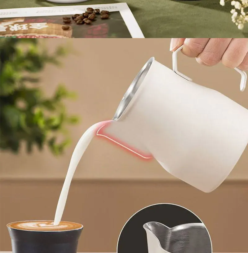 Waage aus Edelstahl 304, Mund, Latte, Dampf, Kaffee, Milch, Blase, Topf, Schlagzylinder, Kran, Farbprozess, Küche, Café, Zubehör – Detail 2