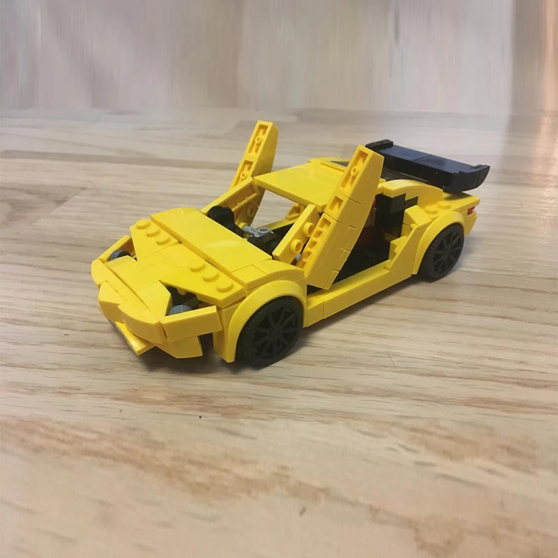 City Car Model MOC Building Bricks High-Performance Supercar Modular Technology Children Holiday Gifts Assemble Toys Suit