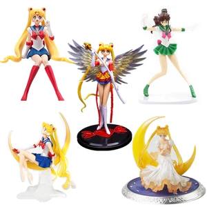 Sailor Moon Figura de anime Cartoon Júpiter Makoto Venus Minako Tsukino Rabbit Doll Toy Little Princess Decoración de pasteles 8 Mejores ventas Figura de miku Bunny - №7