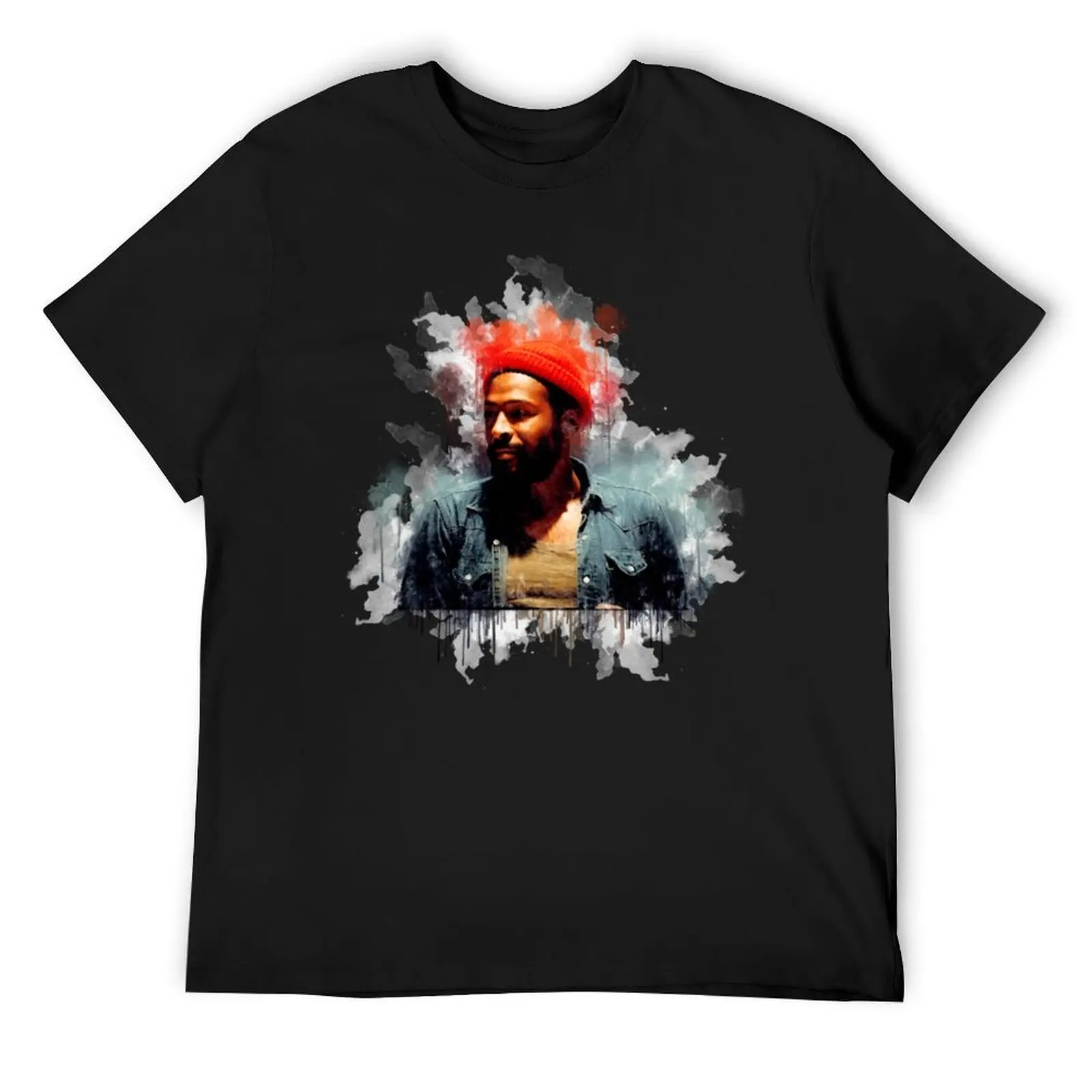 

Marvin Gaye Water T-Shirt T-shirts man anime figures oversized graphic tee anime shirt funny t shirts for men