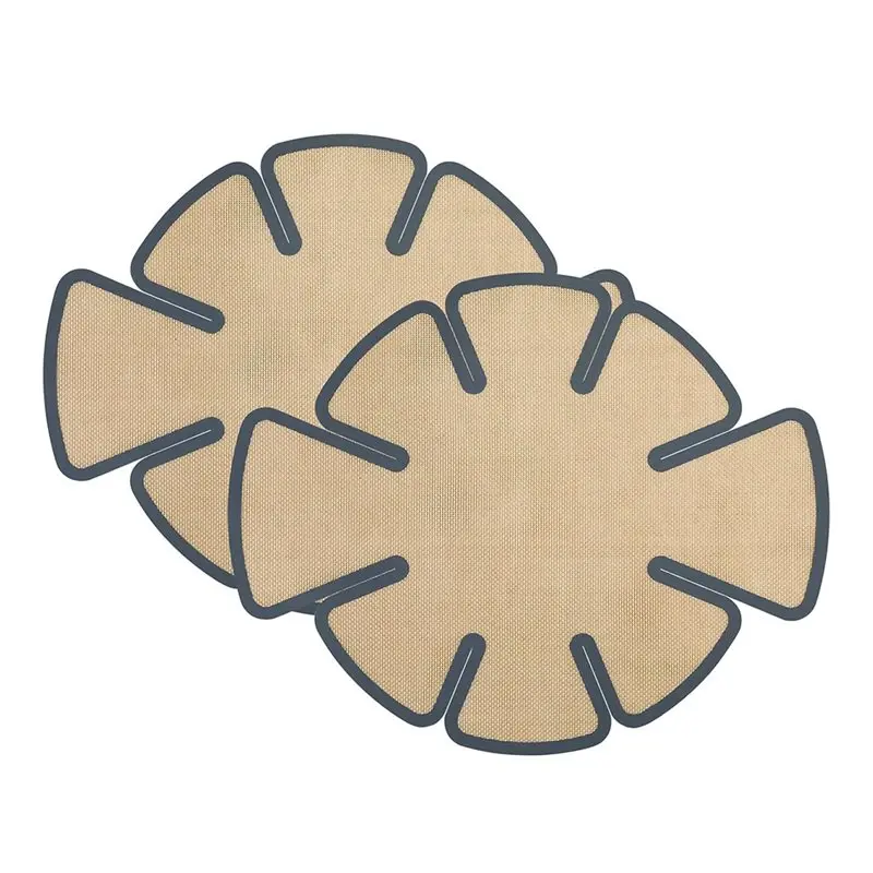 

【RECOMMEND】Round Loaf Pan Liners(2 Pieces) Extended Silicone Baking Mats With Safety-Edge Handles Fits 9.5 X 5 Inch Loaf Molds