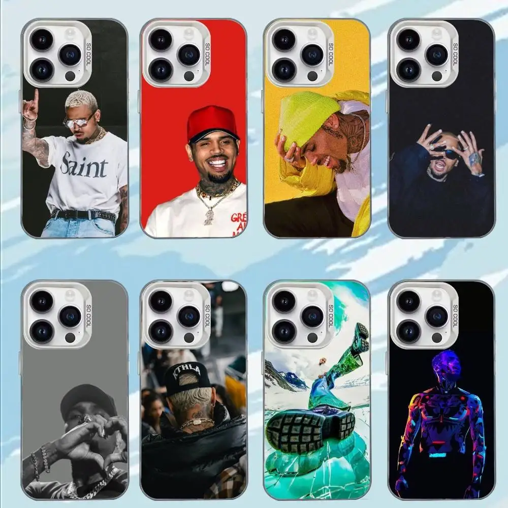 

C-Chris R-Rapper B-Brown . Phone Case For iPhone 17,16,15,14,13,12,11,Mini,Pro,MAX Matte Shockproof Phone Case