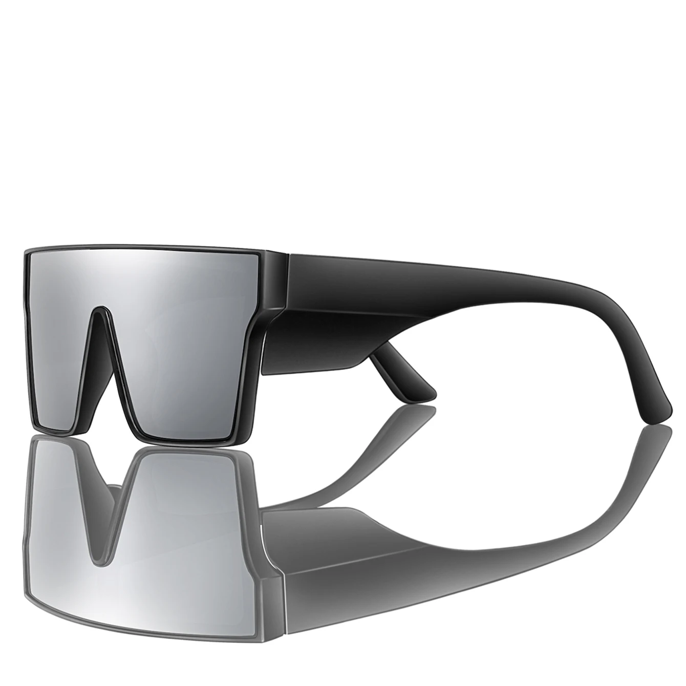 نظارات شمسية بإطار كبير بعدسات ملونة UV400 لركوب الدراجات والمشي لمسافات طويلة والجري والقيادة نظارات رياضية خارجية للرجال والنساء كهرجان هدايا