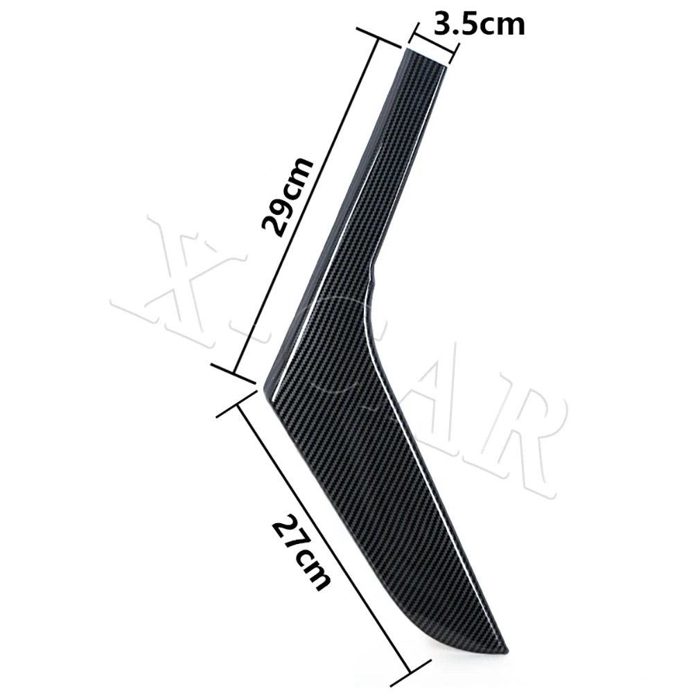 Left Right Carbon Fiber Interior Door Panel Pull Strip Door Handle Decorative Strip For Volkswagen VW Golf 6 GTI MK6 2009-2014