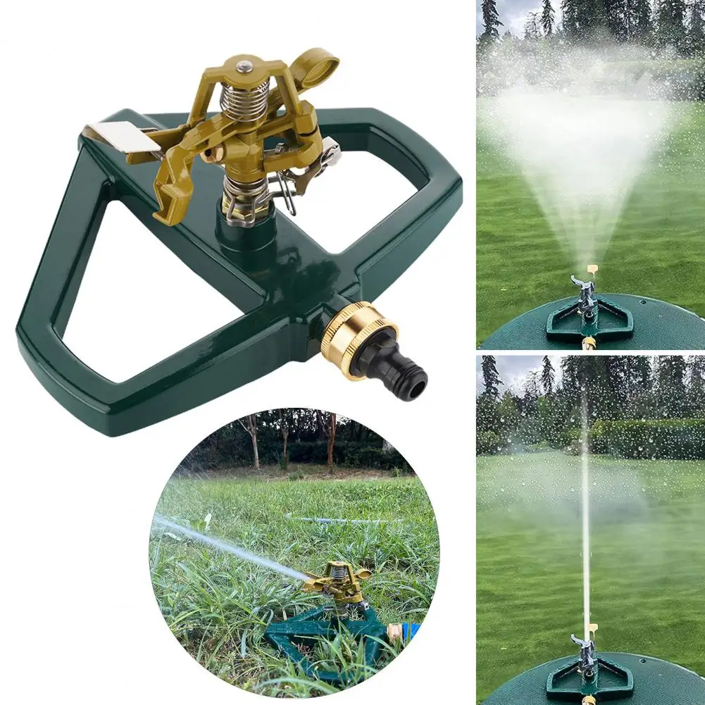 

Lawn Sprinkler Adjustable Spray Patterns Efficient Garden Watering Adjustable 360 Degree Rotation Sprinkler for Lawn Yard Garden