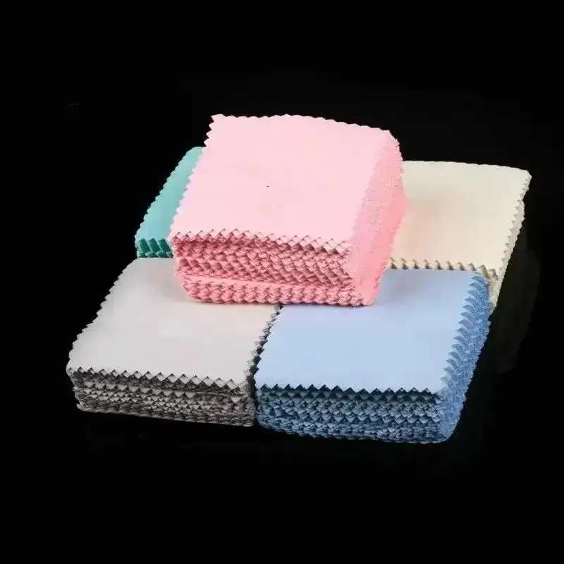 Lint Free Smooth Glasses Lens Cleaning Cloth 10 Pcs Gold Silver Jewelry Polishing Sheets Traceless Household Clean Accessories