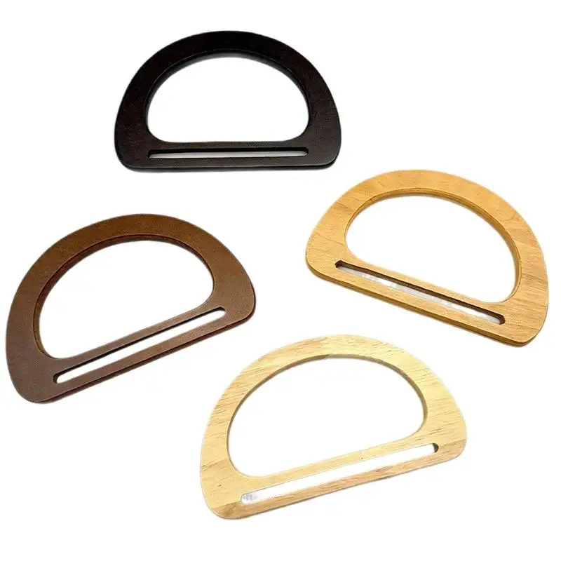 Natürlicher Holz-Bogen-Taschengriff, Ersatzgriff für gehäkelte und gestrickte Taschen, DIY-Handtaschen, Geldbörsen, Gepäck, handgefertigter Griff – Detail 9