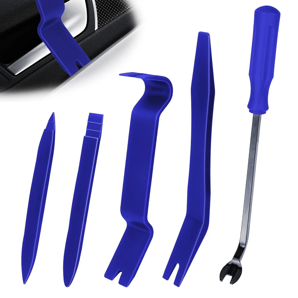 Trim Removal Tool 5Pcs Trim Removal Tool Set Car Pry Tool Kit Car Panel Door Audio Trim Tool Kit for Vehicle Dash Radio Audio
