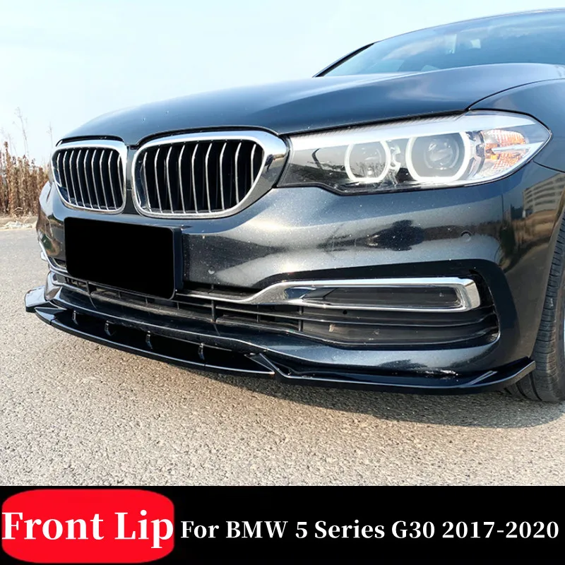 

For 2017-2020 BMW 5 Series G30 525i 530i 3pcs/Set Car Front Bumper Lip Chin Spoiler Splitter Bodykit Exterior Tuning Accessories