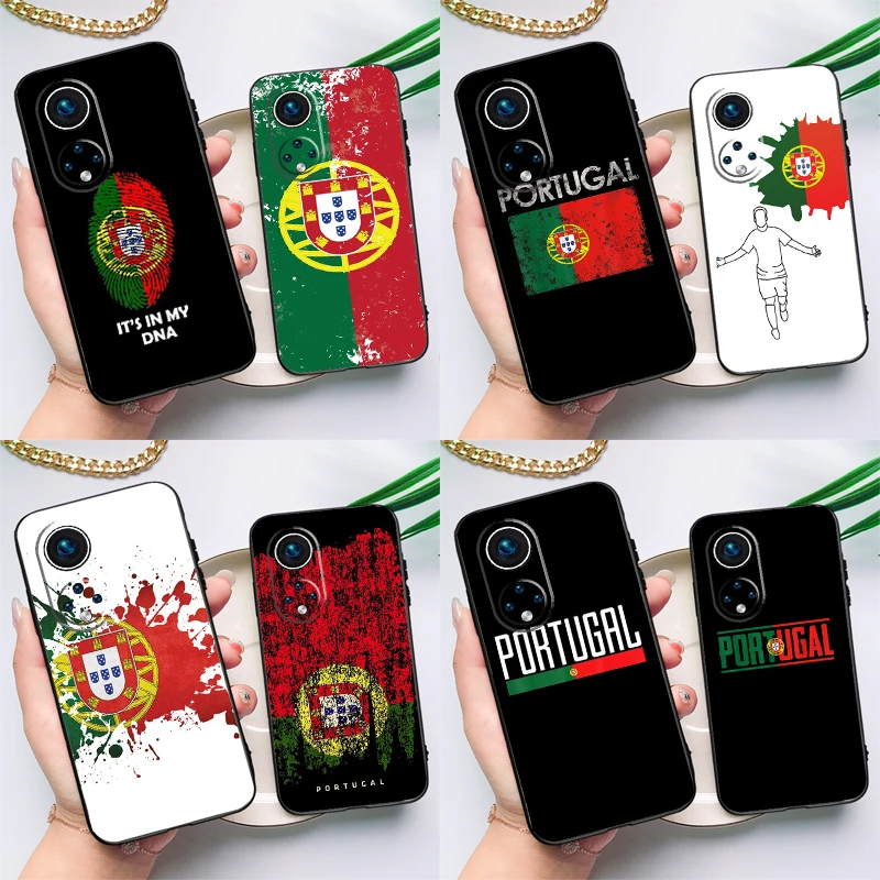 Portugal National Flag For Huawei Honor Magic 5 Lite 70 50 X8 X9 a P20 P30 P40 P50 P60 Pro P Smart Nova 9 5T Case