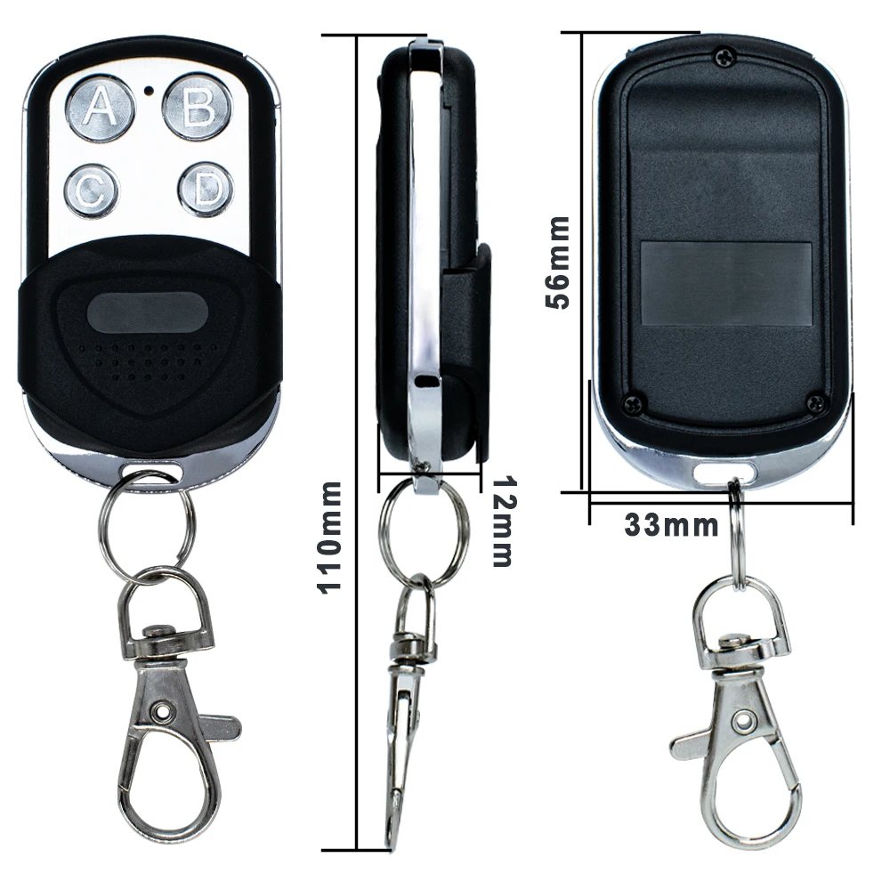 Universal 280-900mhz Garage Door Remote Control 433Mhz 868Mhz Gate Control For Garage Command Opener Alarm Remote Control