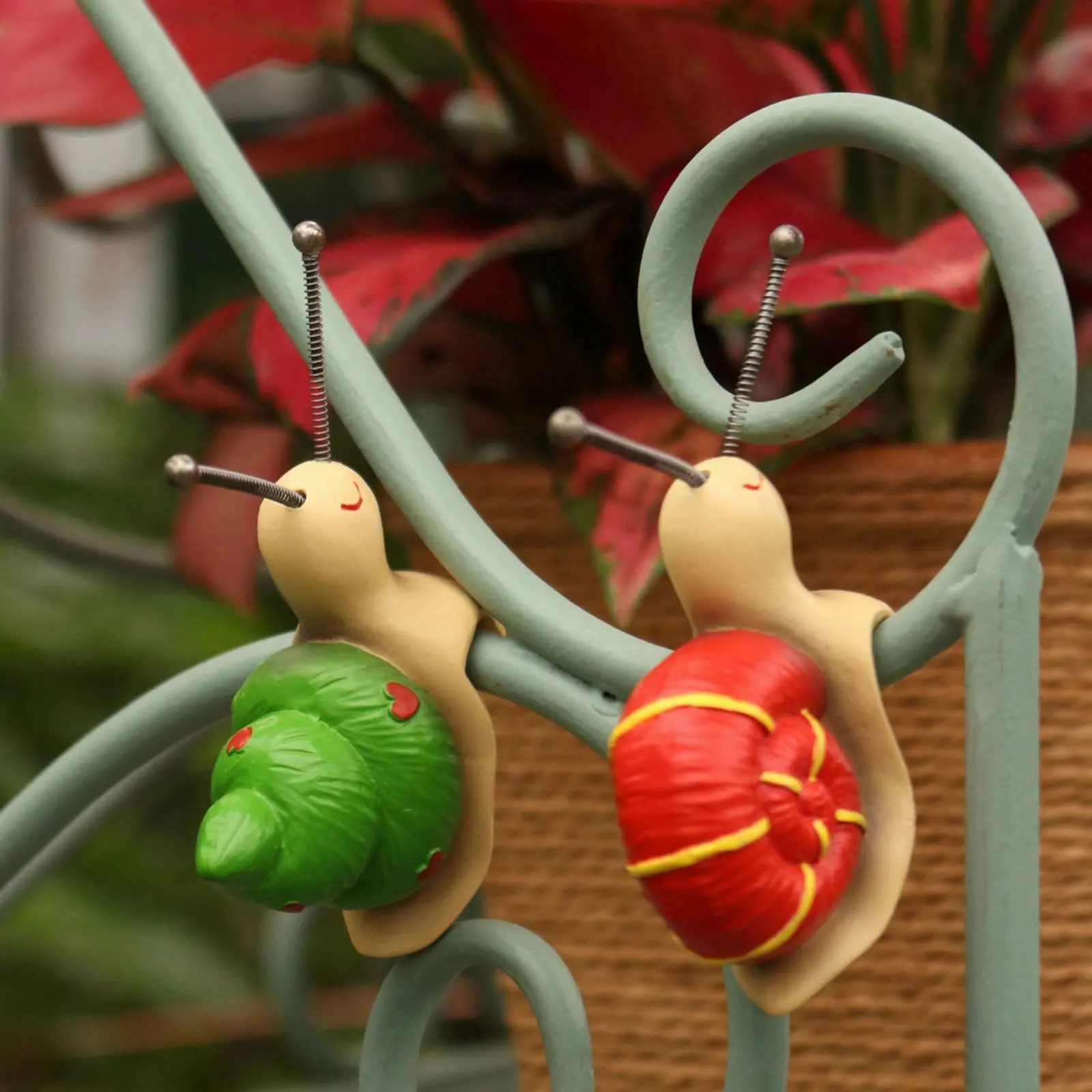 Estatuas caracol resina soporte macetas decoración regalo plantas