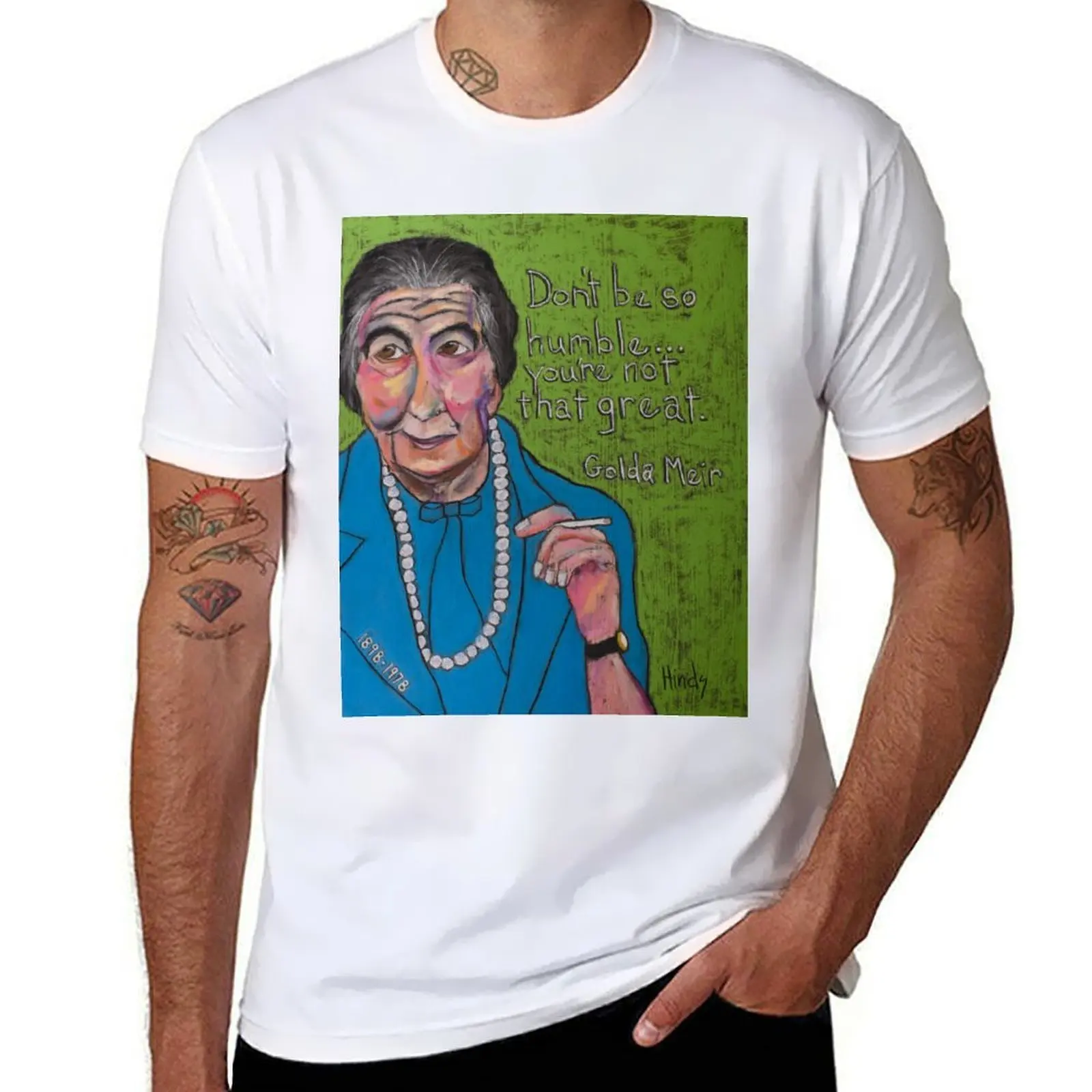 GOLDA MEIR T-Shirt t shirt custom print printed t shirts for man T-Shirt