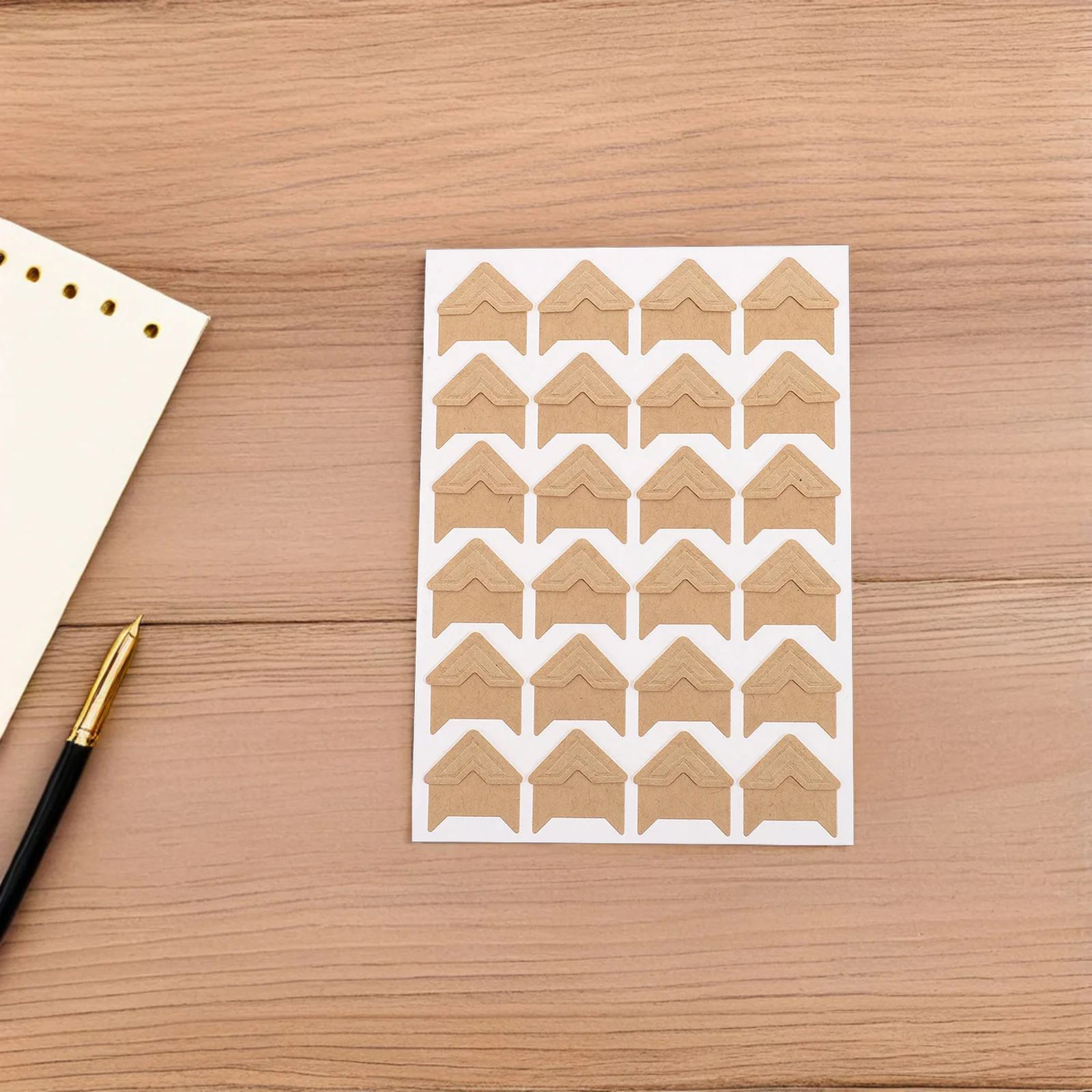 192 قطعة زوايا صور كلاسيكية عتيقة ذاتية اللصق ملصقات سجل القصاصات لألبوم رحلة مجلة كتاب الذاكرة علامات التبويب إطار الصورة #4