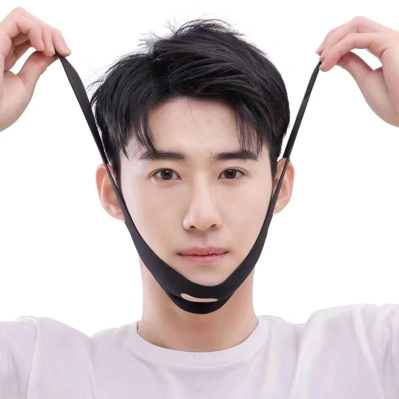 Novo 1 unidade Faixa Antirrugas Vermelha para Papada, Cuidado Facial, Beleza e Saúde, Efeito Emagrecedor para Homens, Modelador Facial em V, Massageador Lifting