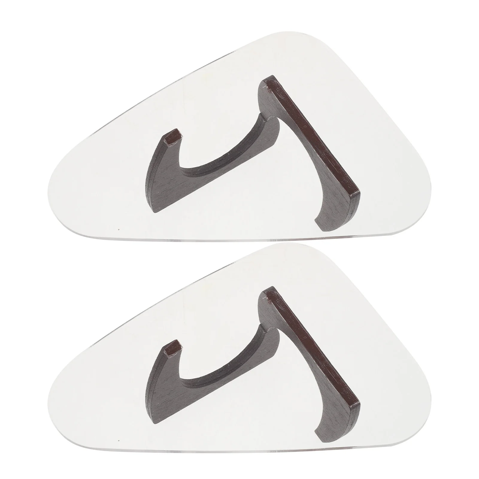 Table d'appoint triangulaire Miniature, 2 pièces, Table à thé réaliste, Mini maison, scène de salon, meubles de décoration, meubles miniatures