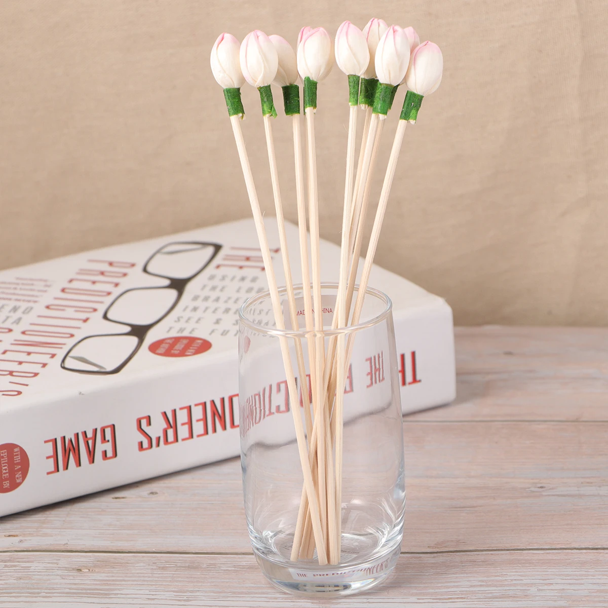 

10 Pcs Flowers Flower Rattan Rattan Sticks Aroma Diffuser Essential Oil Fragrance Bamboo Home Office Decor