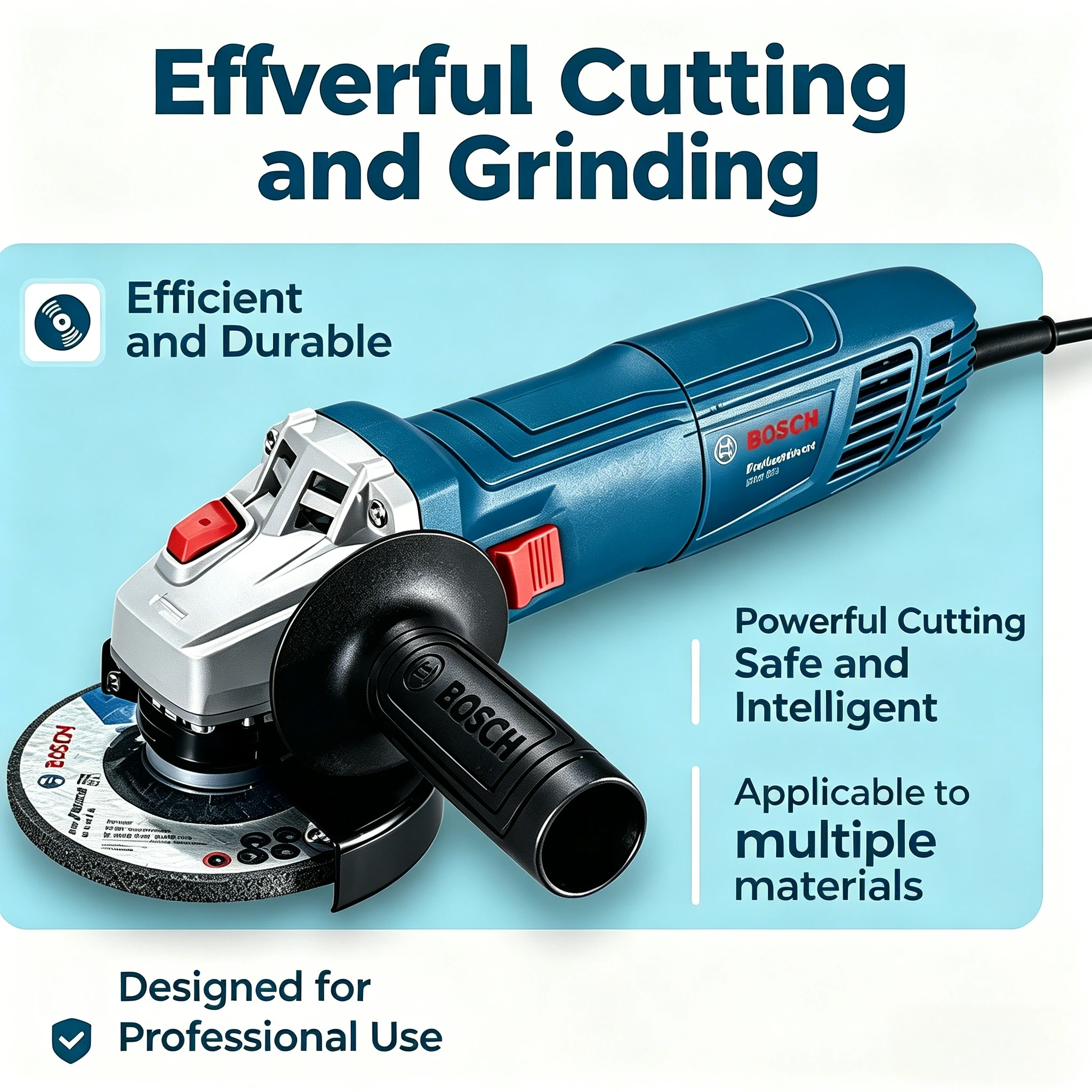 

Bosch GWS 700 Angle Grinder 710W Corded 12000rpm 100mm Disc Electric Grinding Cutting Tool